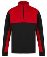 Cwmbran Town Contrast Quarter Zip Midlayer with Club Logo