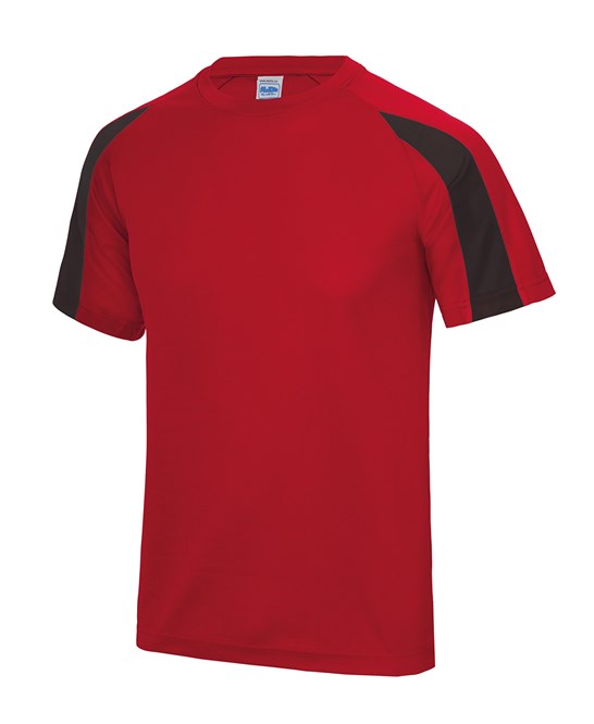 Arrows Contrast Red & Black Performance Tech Tee