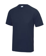 NHSOB Block Colour Navy Tech Tee with club logo