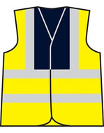 SiteArmor Hi-vis traffic waistcoat HV Yellow/Navy