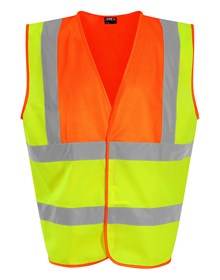 SiteArmor Hi-vis traffic waistcoat HV Yellow/Orange