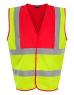 SiteArmor Hi-vis traffic waistcoat HV Yellow/Red