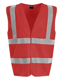 SiteArmor Hi-vis traffic waistcoat Red