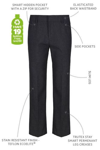 Boys Slim Fit Trousers